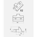 enjoysolar® ABS Montage Set Solarmodul Halterung mit...
