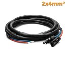 2x4mm&sup2; Solarkabel flexibel mit MC4 Steckern 10 Meter
