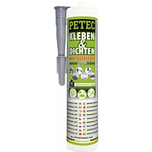 PETEC Kleben & Dichten Montagekleber grau