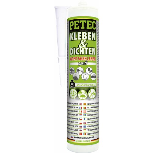 PETEC Kleben & Dichten Montagekleber weiß