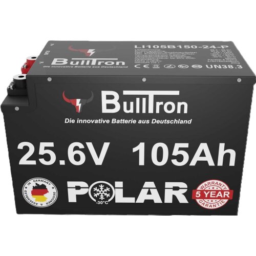 105Ah Bulltron LiFePO4 Batterie 25,6V Lithiumakku mit BMS und Bluetooth App
