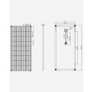 enjoysolar&reg; PERC 200W Monokristallines Solarmodul 12V (9BB)