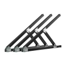 Schwarzes Flachdach- und Wand Montageset für 2...