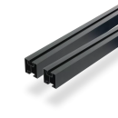 Schwarzes Schr&auml;gdach Montageset f&uuml;r 1 PV-Modul senkrechte Montage Photovoltaik Balkonkraftwerk - 30mm