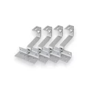Schwarzes Schr&auml;gdach Montageset f&uuml;r 1 PV-Modul senkrechte Montage Photovoltaik Balkonkraftwerk - 30mm