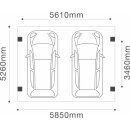 Solar Carport Doppelcarport Aluminium Bausatz