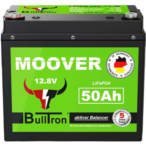 BullTron Mover 50Ah Batterie mit 50A Dauer- und 300A Kurzzeitstrom