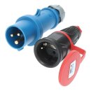 Kalle Adapterkabel CEE 230V 16A 2,5mm&sup2; auf Schuko Extreme Blau IP44