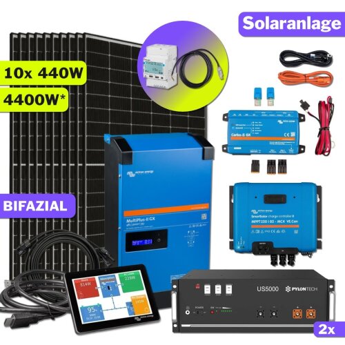 Photovoltaik Solaranlage 4400W BZN48-105-Li-1P Komplettset 230V