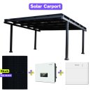 Solar Carport Doppelcarport Aluminium Bausatz