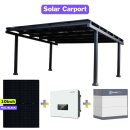 Solar Carport Doppelcarport Aluminium Bausatz