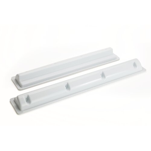 SOLARA Montagespoiler – ABS Haltespoiler für Solarmodule, UV-beständig, Set mit 2 Stück, 35 cm, inkl. Schrauben, ideal für Wohnmobile & Boote