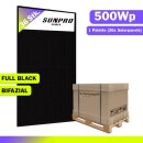 36x 500Wp SunPro Photovoltaik Solarmodul Bifazial...