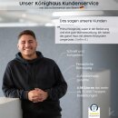 K&ouml;nighaus LED Spiegelheizung wei&szlig;er Rahmen 450W