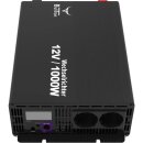 BullTron 12V / 1000W Wechselrichter Standard mit Display und Fernbedienung