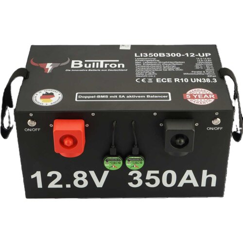 350Ah BullTron Polar LiFePO4 12.8V Akku mit Smart Doppel-BMS, Bluetooth App und Heizung