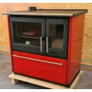 Plamen 850 Glas N – Roter Holzherd (linke...