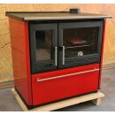 Plamen 850 Glas N – Roter Holzherd (rechte...