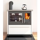 Plamen 850 Glas N – Weißer Holzherd (linke...