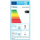 Plamen 850 Glas N &ndash; cremefarbener Holzherd (linke Ausf&uuml;hrung)