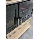 Plamen 850 Glas N &ndash; cremefarbener Holzherd (rechte Ausf&uuml;hrung)