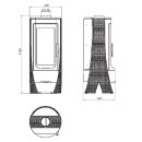 Plamen Nera &ndash; hochwertiger Guss-Holzofen, elegantes Design, 13 kW