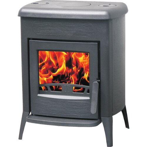 Plamen Amity 3 – effizienter Guss-Kaminofen inkl. Herdplatte, 8 kW