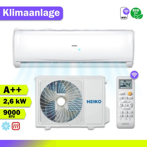 HEIKO BRISA Split-Klimaanlage Wandgerät 2,6kW