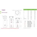 TESY AquaThermica Pro 260L Brauchwasser-W&auml;rmepumpe mit W&auml;rmetauscher