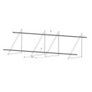 SUNEX Flachdach-Montagesets für 2x AMX 2,0