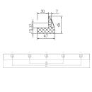 WATTSTUNDE MOUNT Solarmodul-Halterung 67cm &ndash; Wei&szlig;